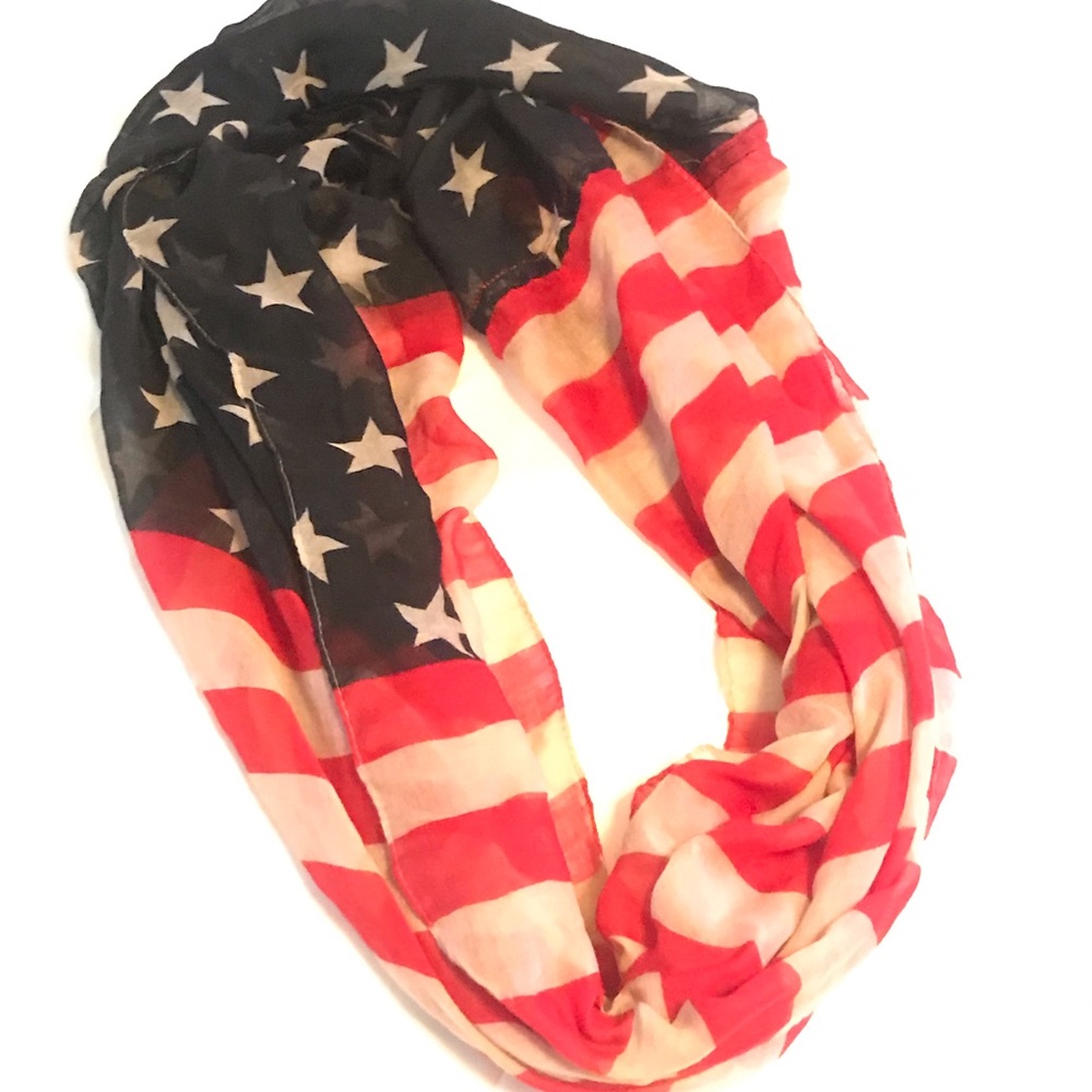 American Flag Infinity Scarf